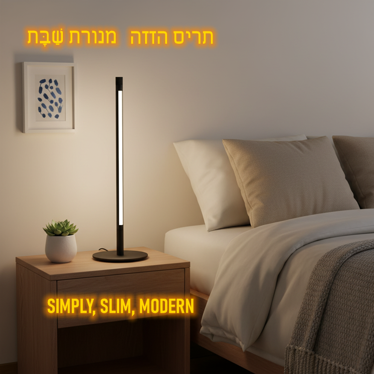 Simply Modern Shabbos Lamp Black/white/golden/silvery Cover Minimalist Aluminum 5W LED Bedside Study Table Lamp for Home and Reading Room